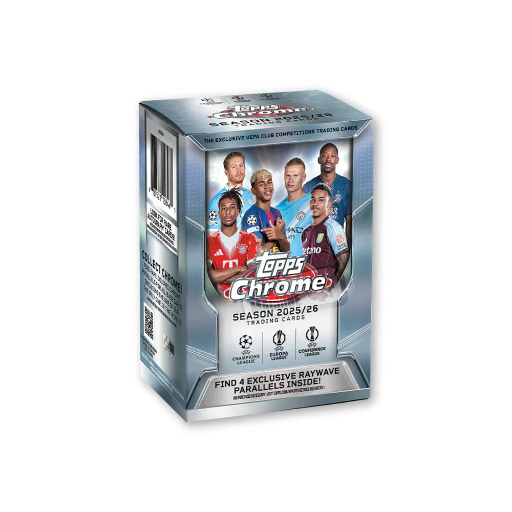 2025/26 Topps Chrome Compétitions de clubs de l’UEFA - Box Value UCC